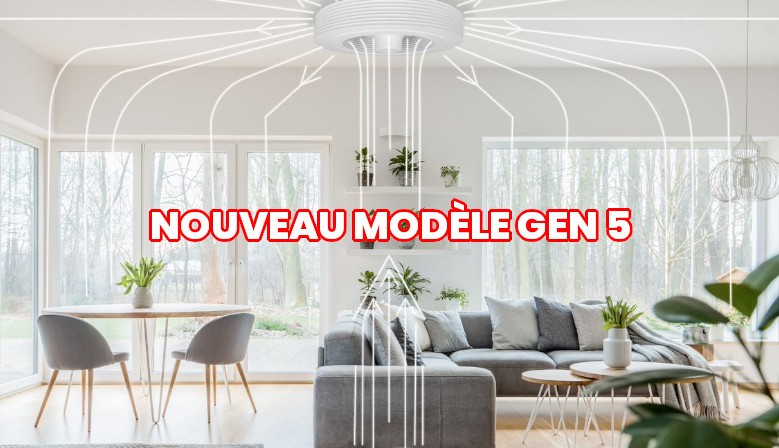 le seul ventilateur de plafond sans pales 