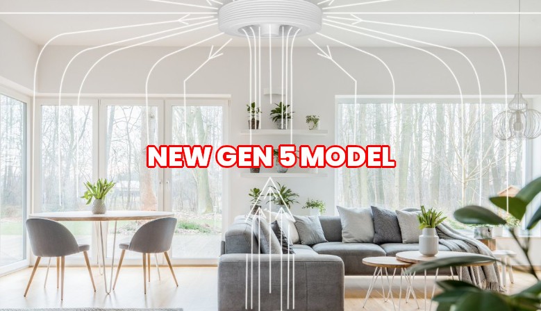  The only bladeless ceiling fan