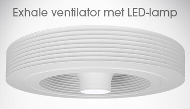 Witte Exhale ventilator (met 3K LED's)