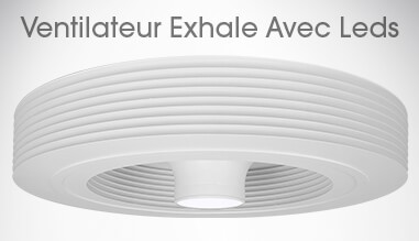 Ventilateur Exhale Blanc (avec LED 3K)